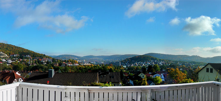 Aussicht über Bad Kissingen Aussicht über Bad Kissingen